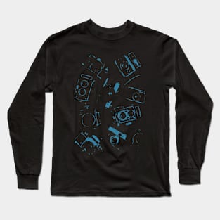 Abstract Vintage Cameras Long Sleeve T-Shirt